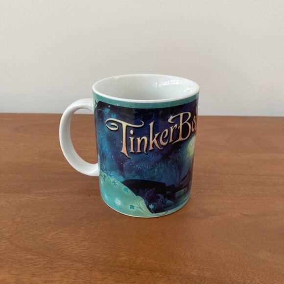 Disney Tinkerbell Coffee Cup Mug Firefly Hot Air Balloon - Enesco - Picture 3 of 5